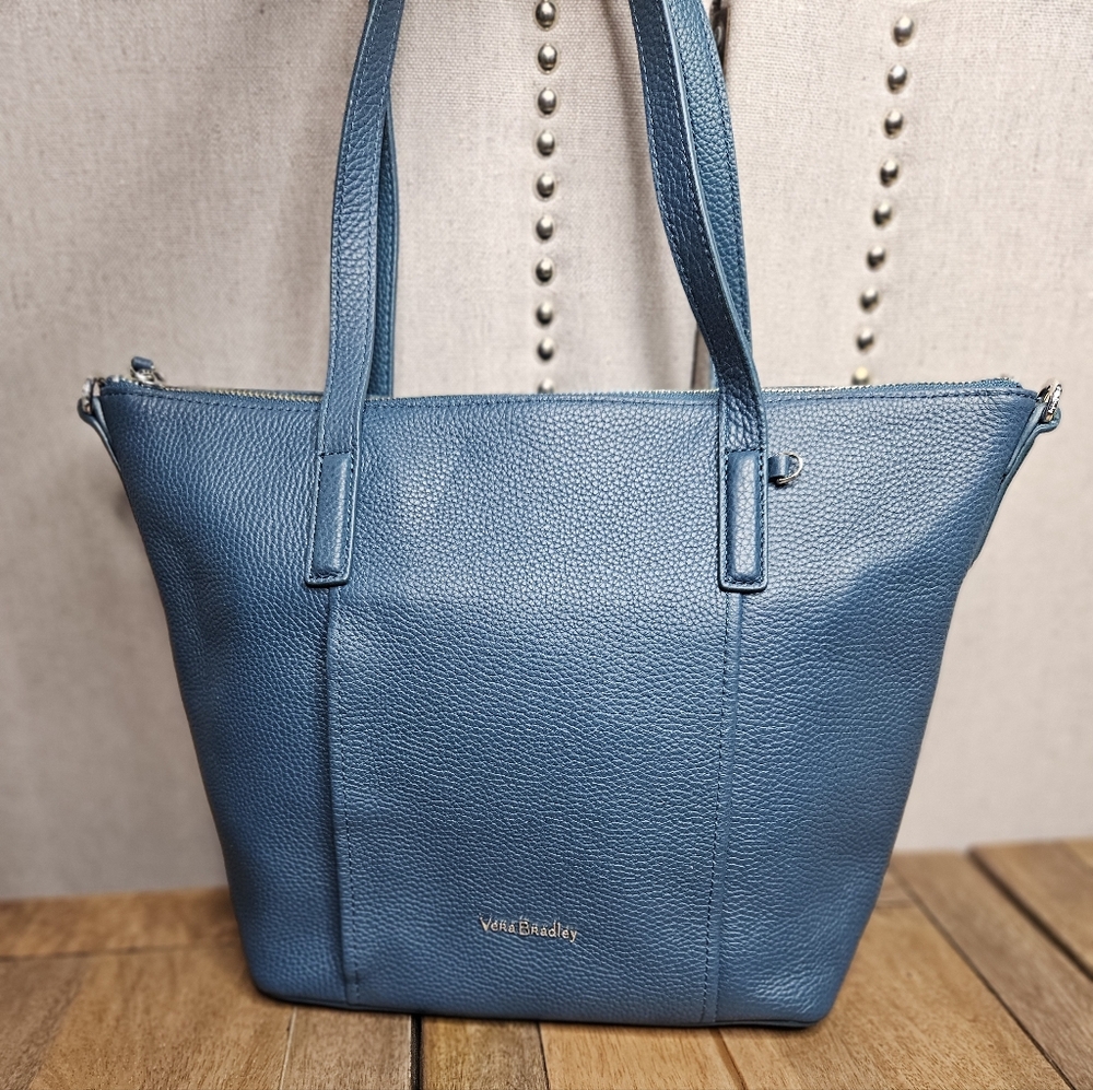 Vera Bradley Leather Teal Tote